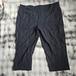 Tek Gear Black Cropped Athletic Leggings Women’s XL